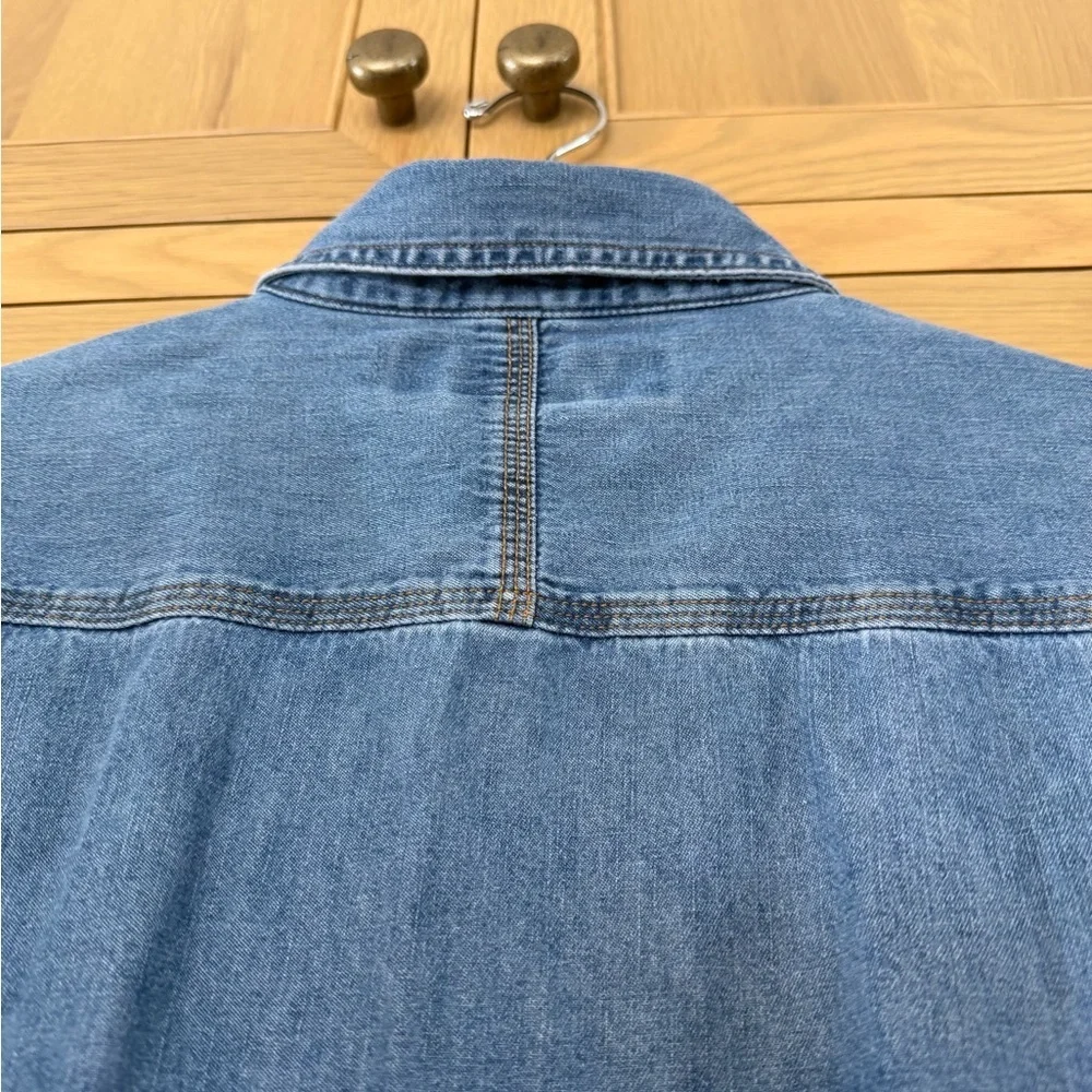 Wrangler Riggs Workwear  Denim Button Down Shirt Cotton / xlarge